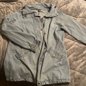 Large denim jacket